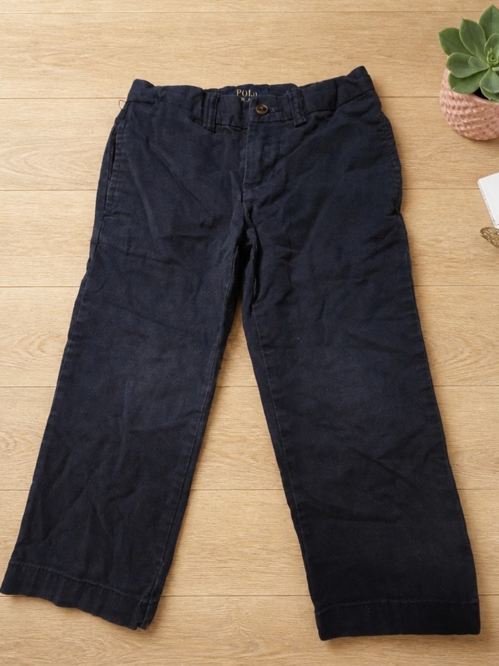 Polo Ralph Lauren Toddler Boys Navy Chino Pants 2T Cotton Straight Uniform